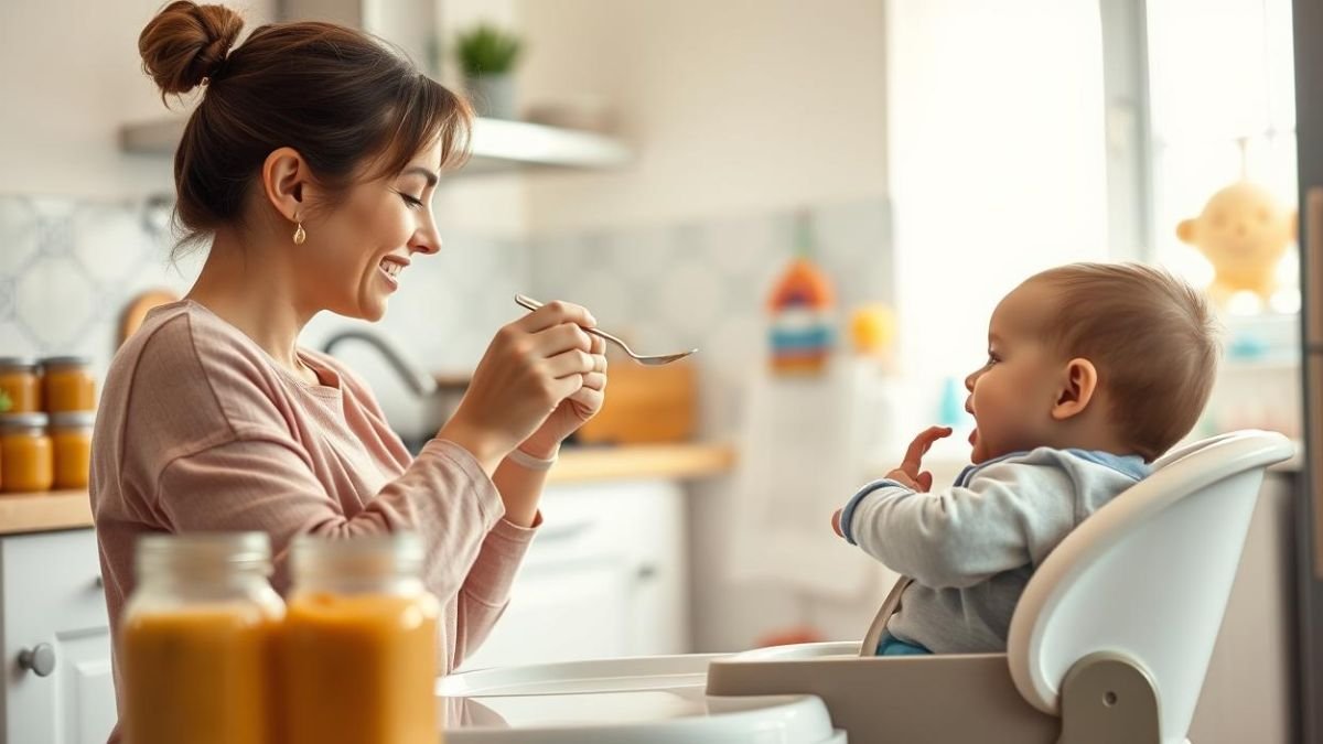 bebê na alimentação