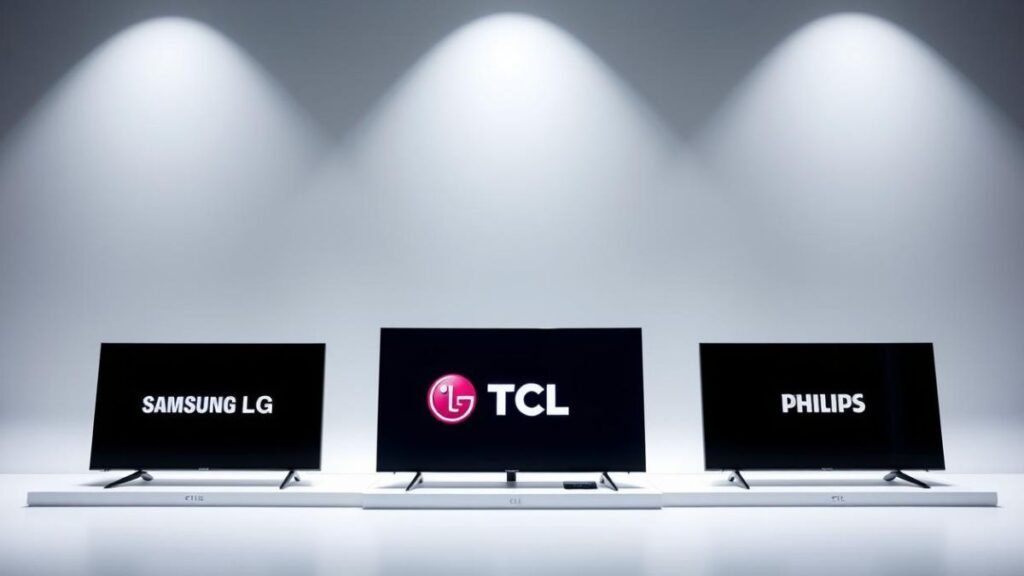 Marcas líderes: Samsung, LG, TCL e Philips